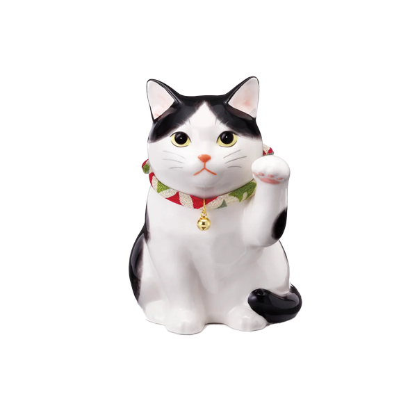 招き猫 l うちの招き猫 左手あげ 瀬戸焼 日本製 ネコ ねこ