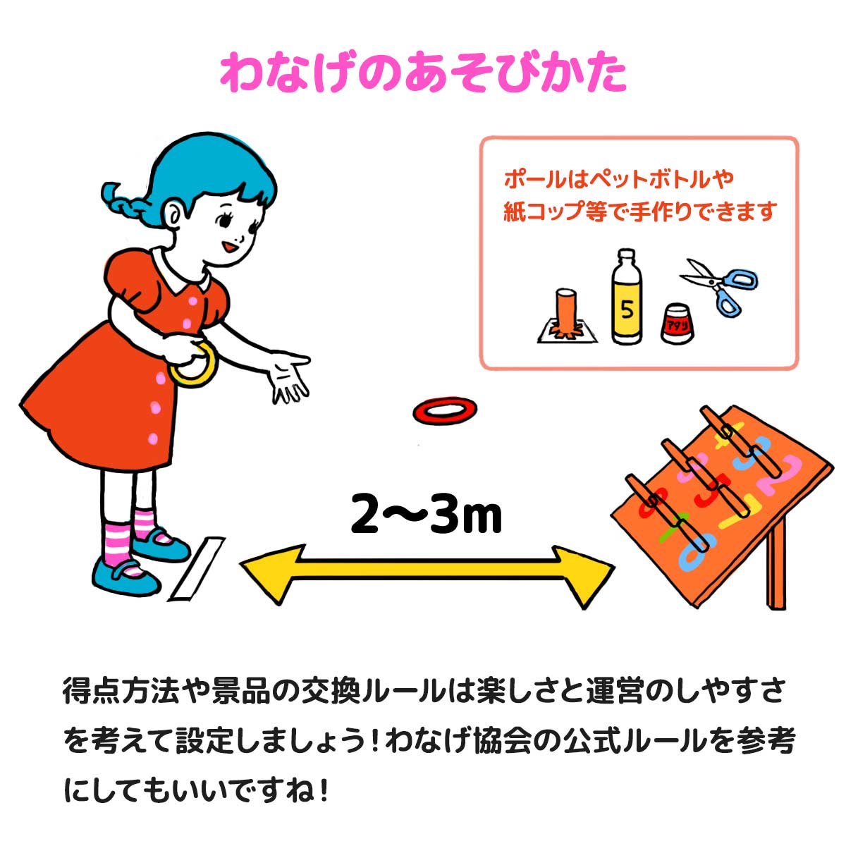 模擬店 輪投げセット 【景品100個 わなげの輪20本】 模擬店販促