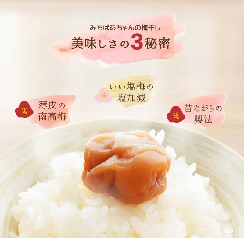 樽の味 梅干し 無添加 ギフト『みちばあちゃんの 梅干し「無添加の梅