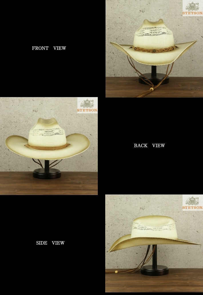 STETSON ヴィンテージ　カウボーイハット ビンテージ○STETSONカウボーイハット茶size 7 7/8○230929k6-m