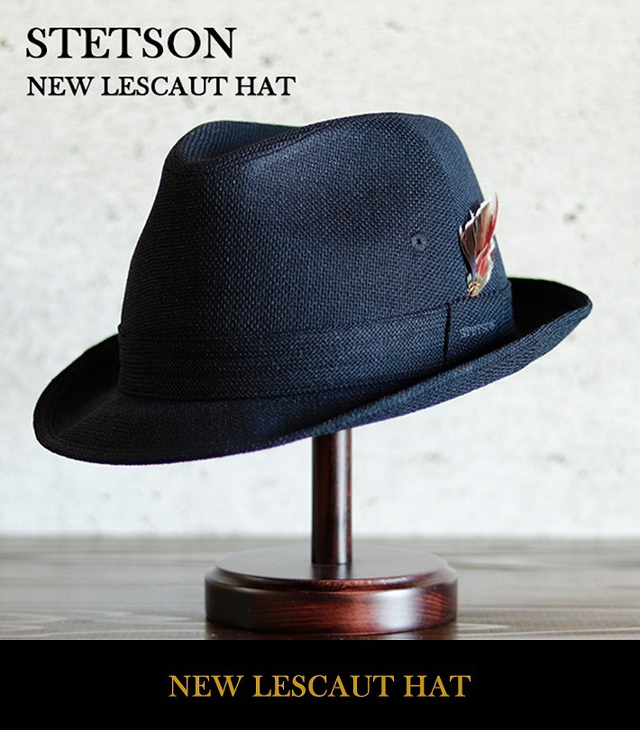 ROYAL STETSON 中折れハット メンズ ステットソン ニューレスコー 中折れ帽子 誕生日 父の日 ギフト プレゼント 紳士帽子 大きいサイズ  日本製 ネイビー 紺