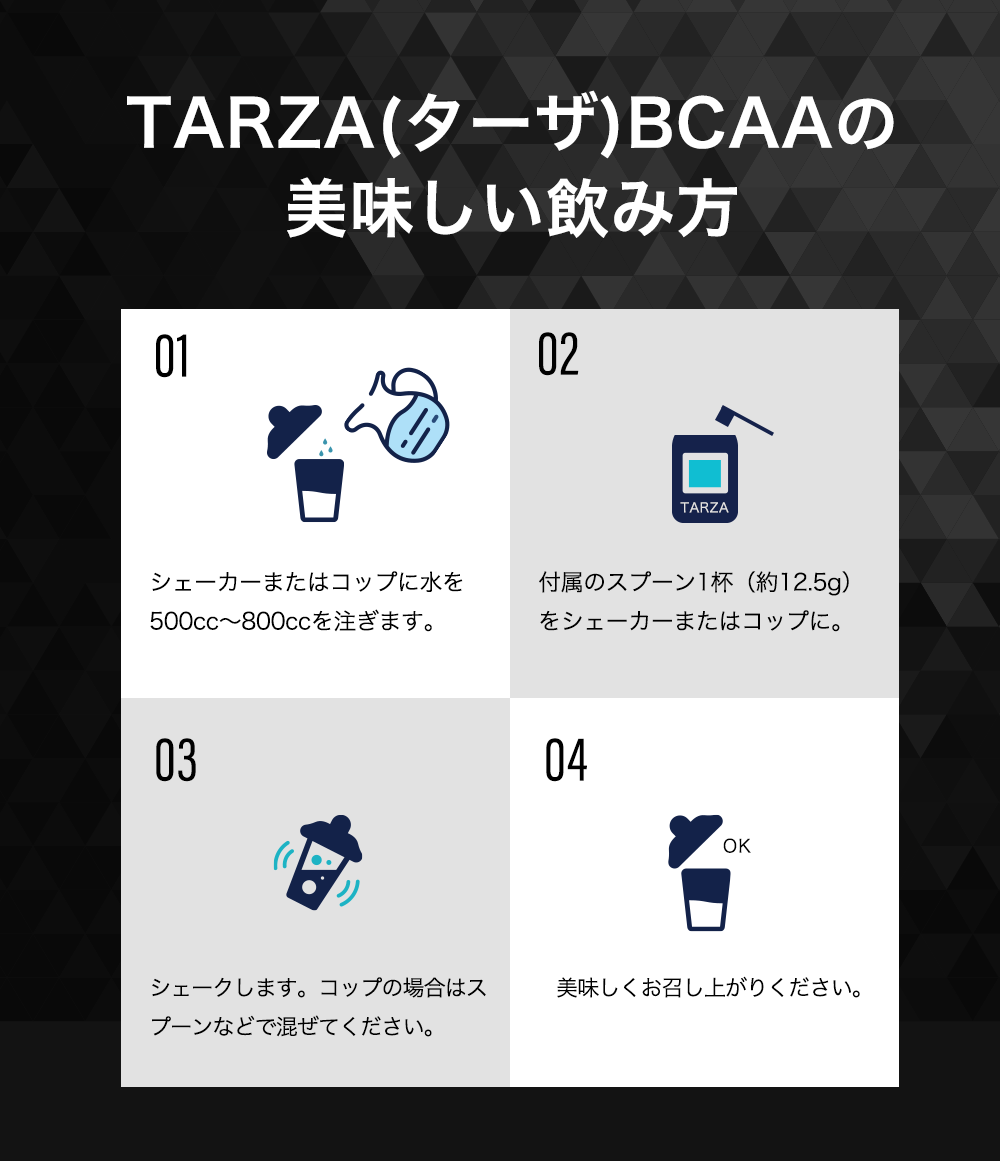 TARZAターザbcaaパウダー美味しい飲み方