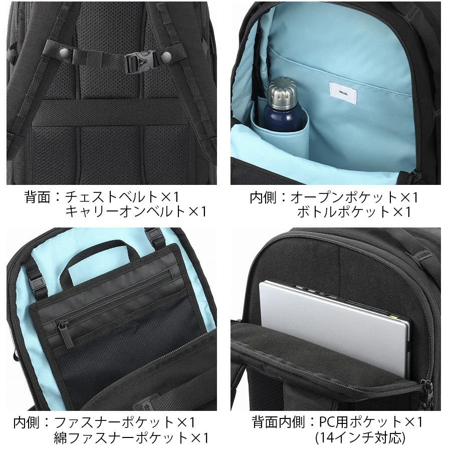 ace. GENE LABEL 【ace. LABEL】 68322 ラグレンティス リュック