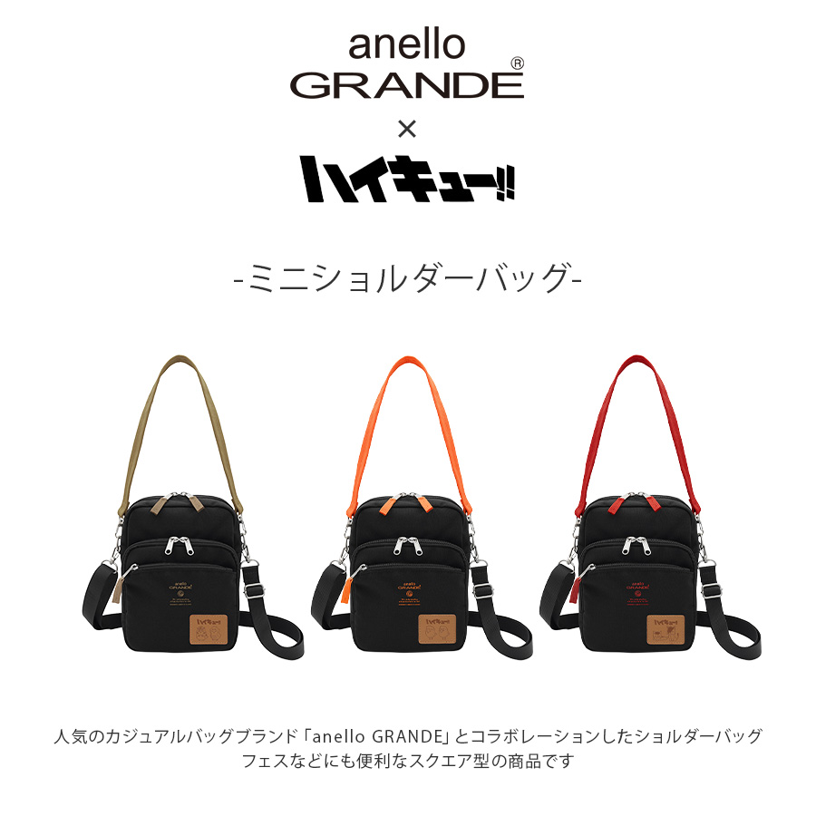 anello GRANDE anelloGRANDE ハイキュー ミニショルダーバッグ 斜め