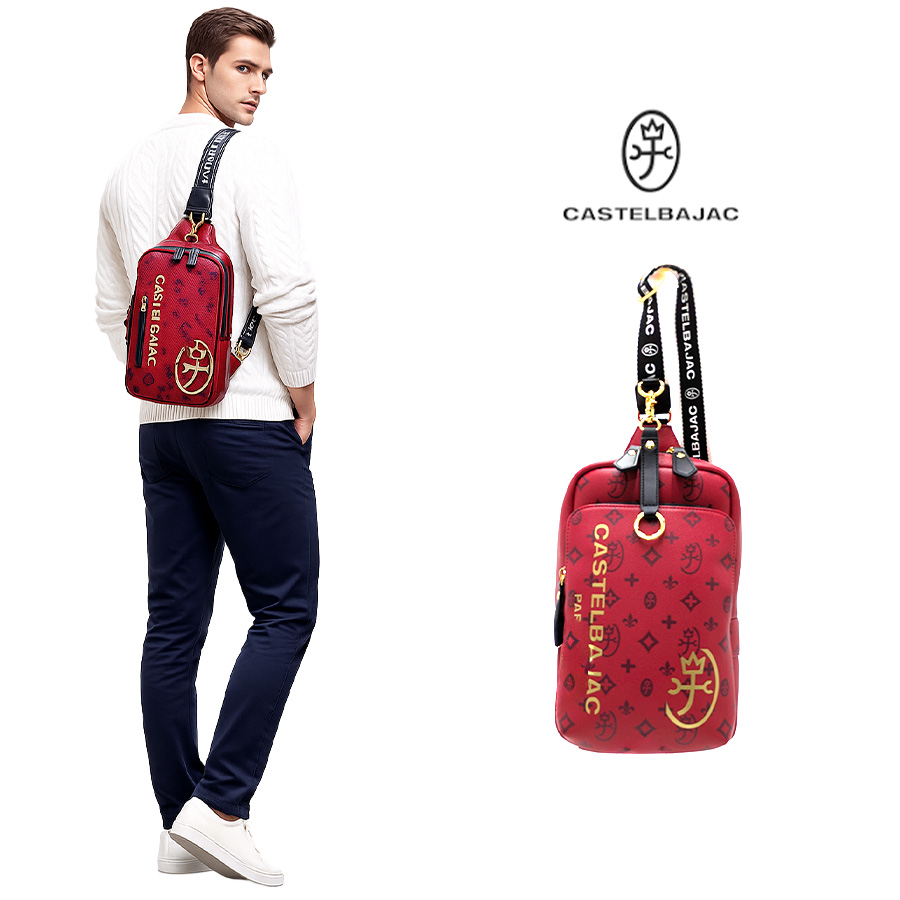 CASTELBAJAC 限定カラー ボディバッグ A5サイズ レッド CASTELBAJAC サシャ ワンショルダー クリスマス限定色 ボディバッグ