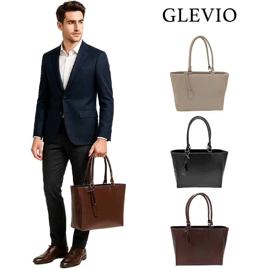 GLEVIO（グレヴィオ） 【GLEVIO】 fs28 プレーンレザートートバッグ