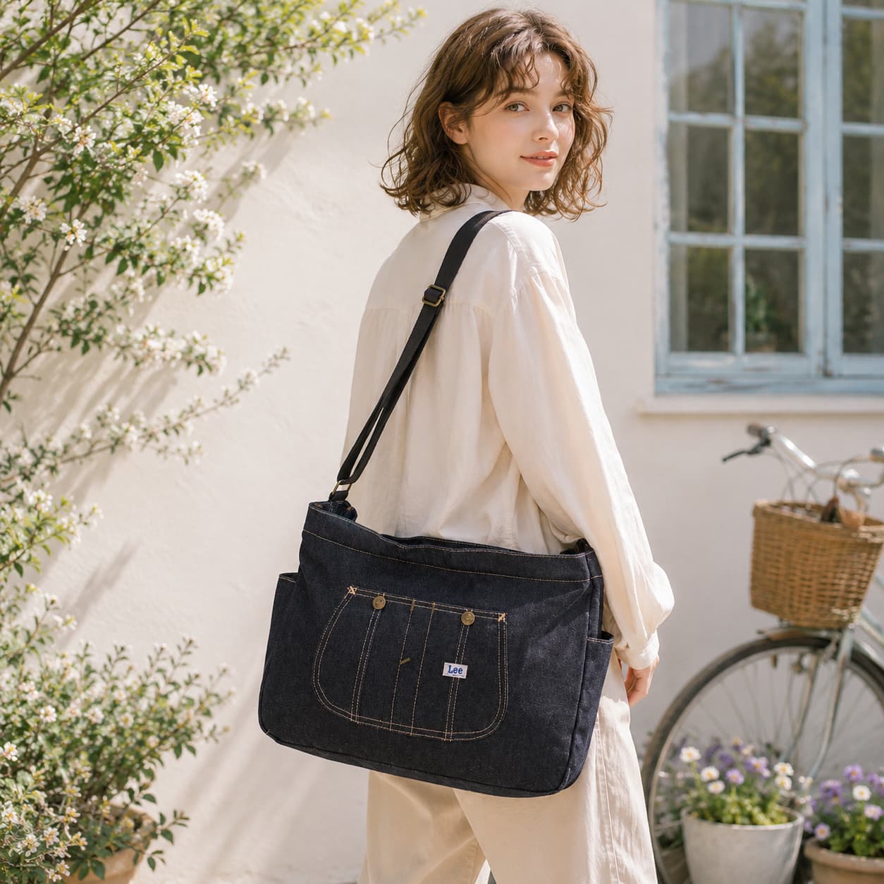 Lee（リー） 横型ショルダーバッグ 斜め掛け 斜め掛けバッグ かばん