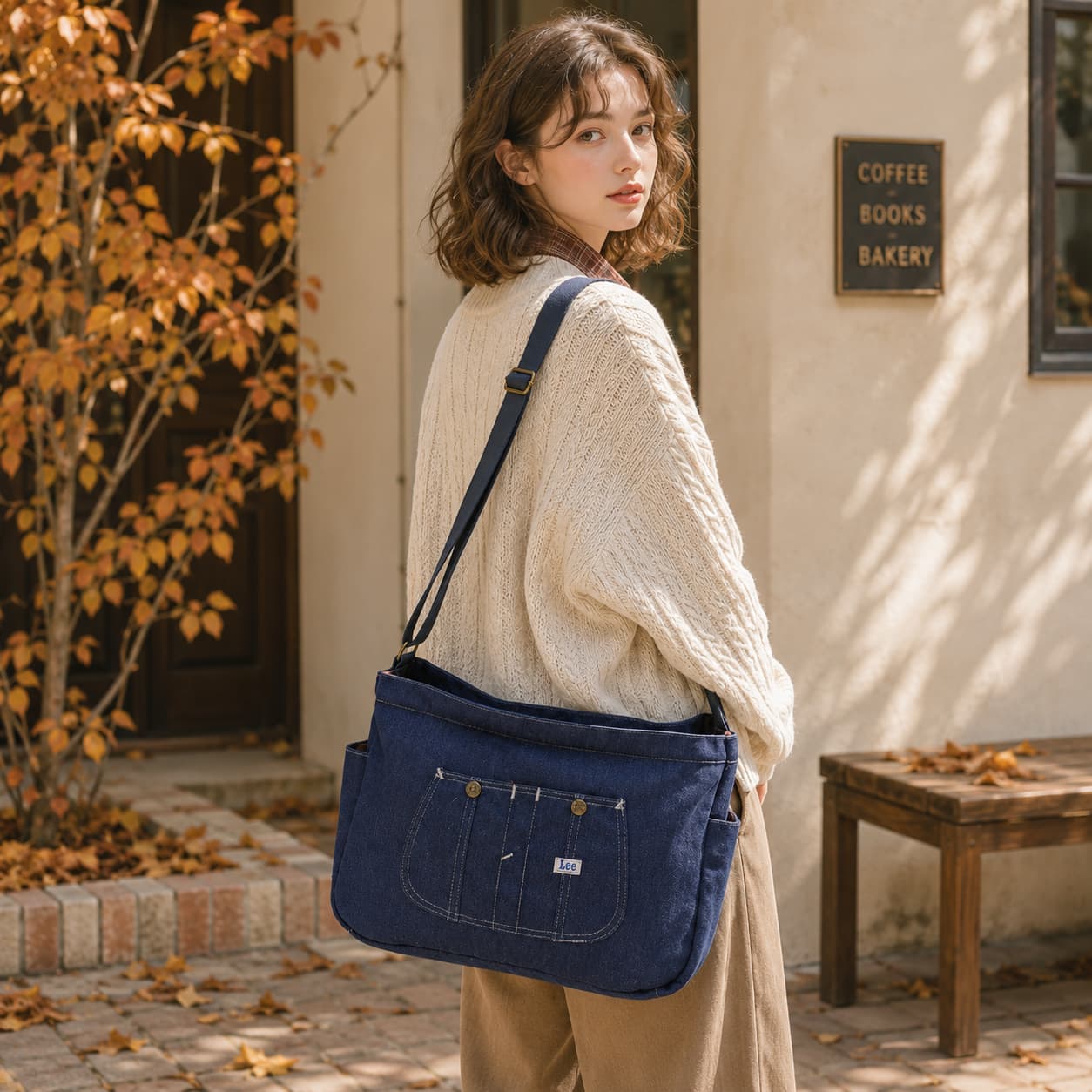 Lee（リー） 横型ショルダーバッグ 斜め掛け 斜め掛けバッグ かばん