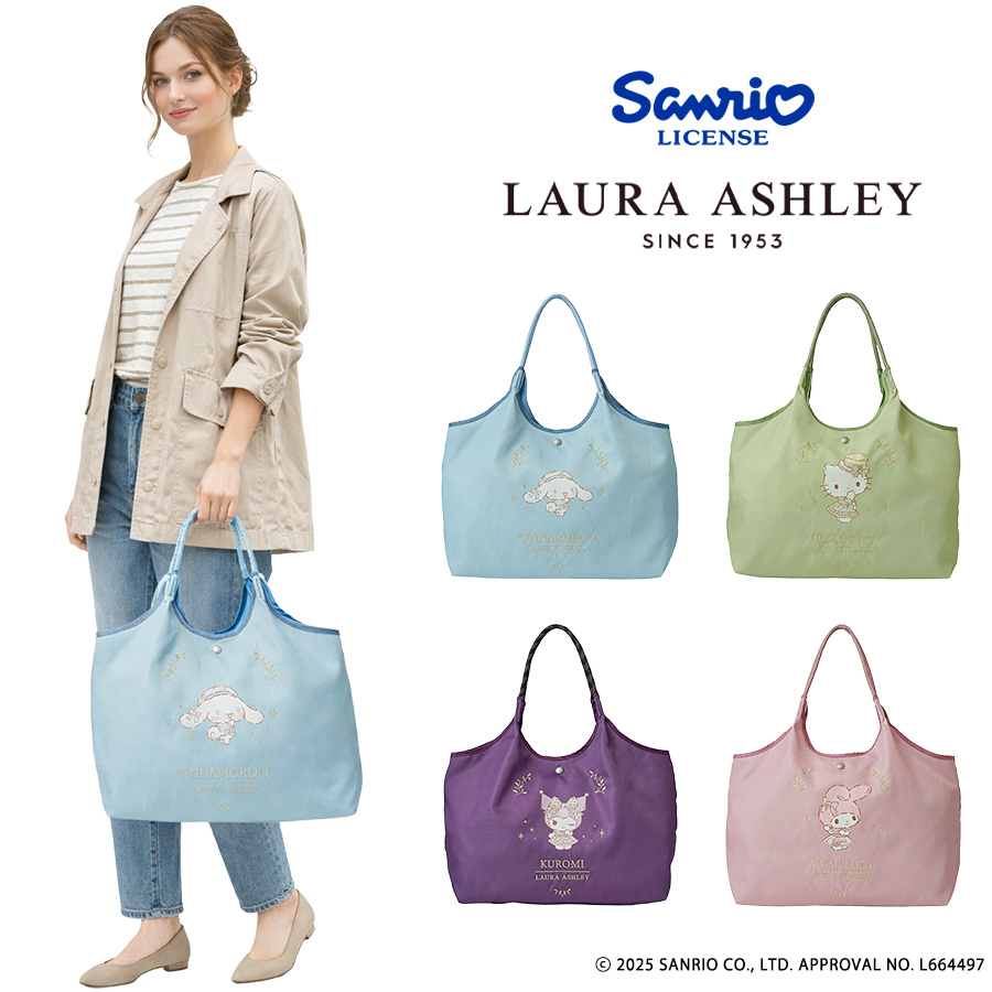 LAURA ASHLEY（ローラアシュレイ） サンリオ ポリエステルトート