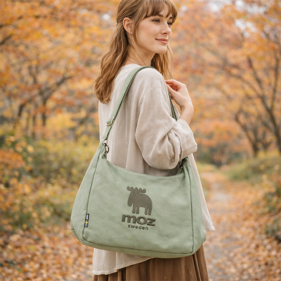 moz（モズ） コットンショルダー ショルダーバッグ 斜め掛け 斜め掛け