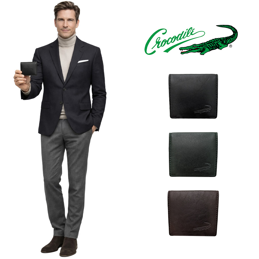 Crocodile ビッグロゴlll BOX小銭入れ コインケース 財布 サイフ