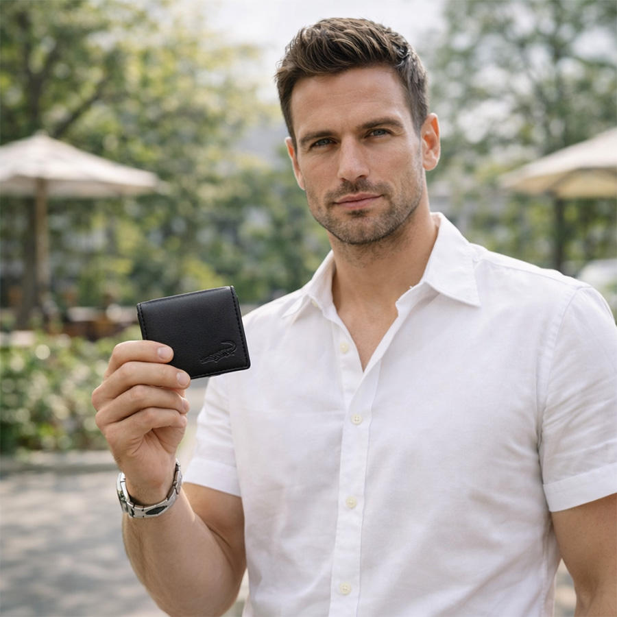 Crocodile ビッグロゴlll BOX小銭入れ コインケース 財布 サイフ