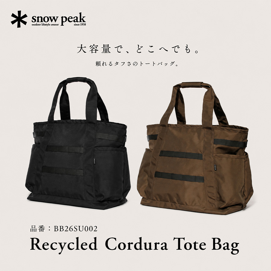 snow peak（スノーピーク） snowpeak Recycled Cordura Tote Bag