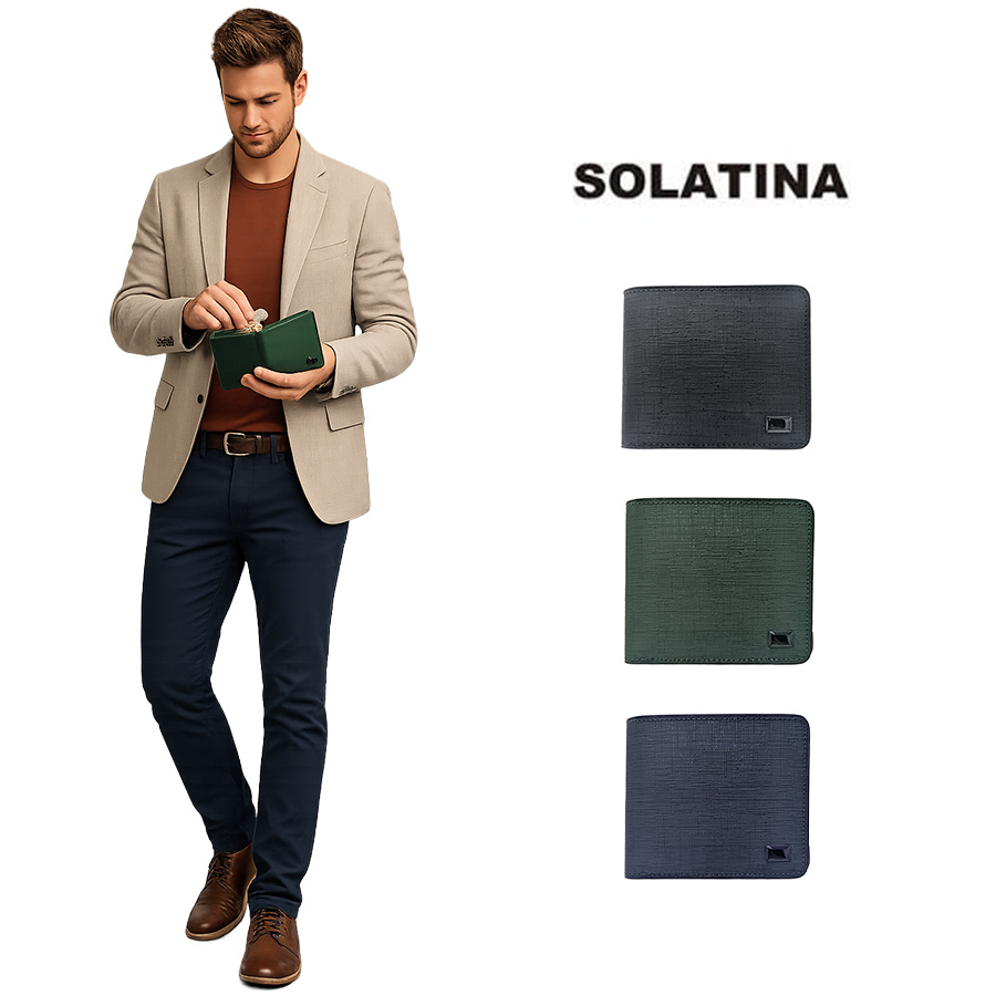 SOLATINA パスケース付き 二つ折り財布 折り財布 ウォレット 財布