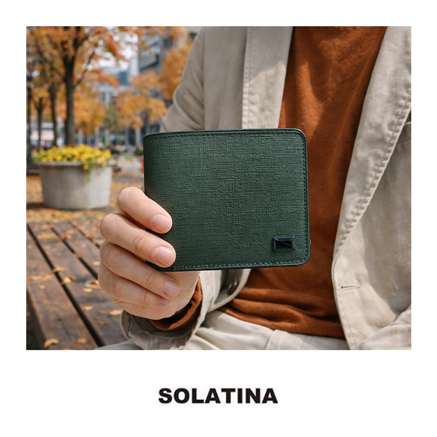SOLATINA パスケース付き 二つ折り財布 折り財布 ウォレット 財布