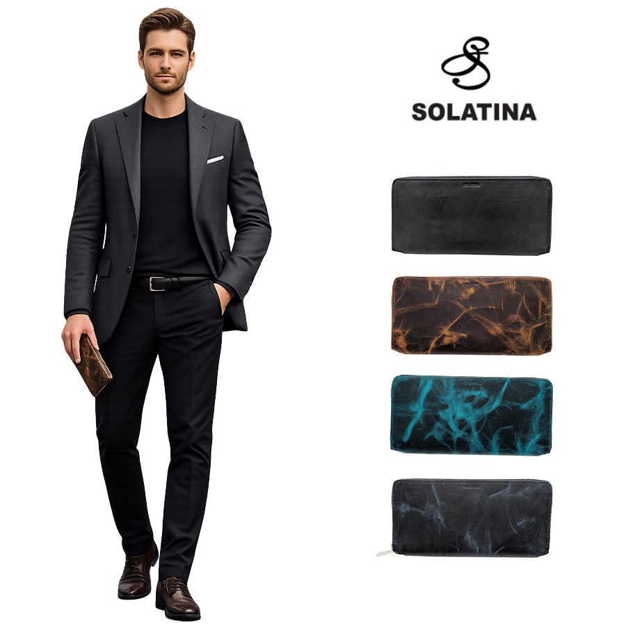 SOLATINA（ソラチナ） ラウンド長財布 長財布 ロングウォレット 財布