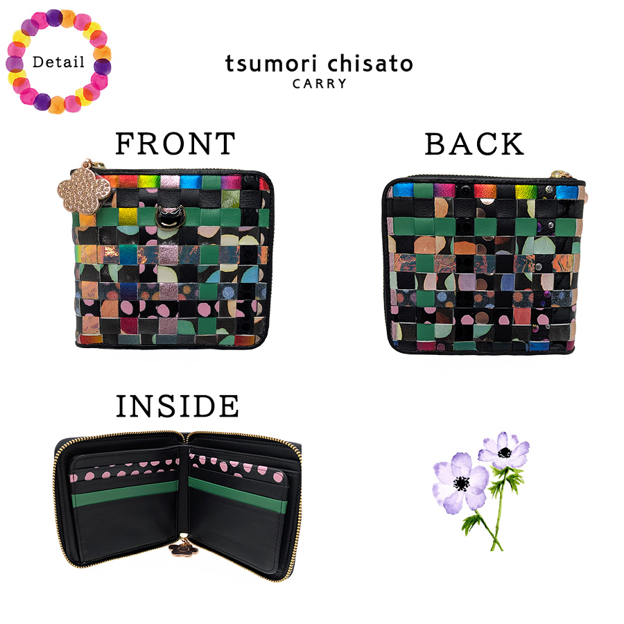 tsumorichisatoCARRY 57644 エポネコメッシュ 二つ折り財布 折り財布