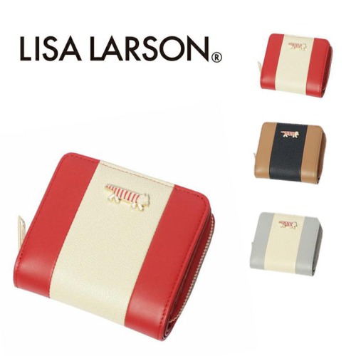 Lisa Larson（リサラーソン） ラウンドファスナー 二つ折り 財布 LTLY