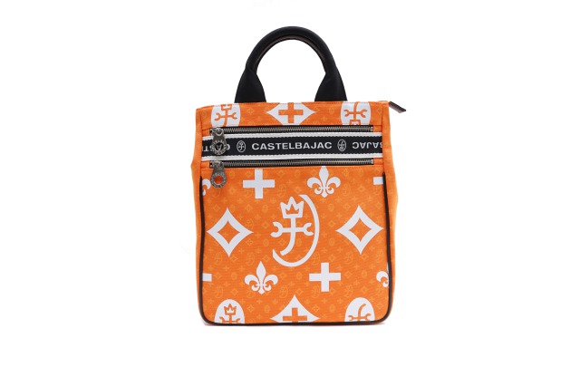 美品★カステルバジャック ドライビングトート ハンドバッグ ニース オレンジ CASTELBAJAC（カステルバジャック） NICE ニース ドライビングトート