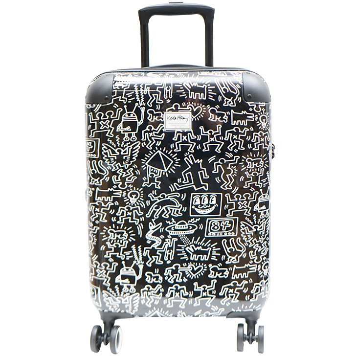 Keith Haring キースヘリング スーツケース キャリーケース 旅行 国内旅行 海外旅行 出張 トラベルバッグ 学生 大人 修学旅行 合宿 部活 習い事 宿泊学習｜tasche｜02