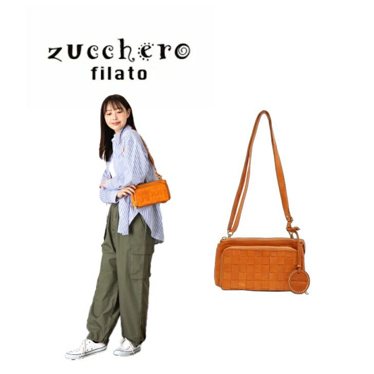 メーカー品切 zucchero filato 48917 ショルダーバッグ 本革 zucchero filato（ズッケロ フィラート） バッグ レディース 長財布 お