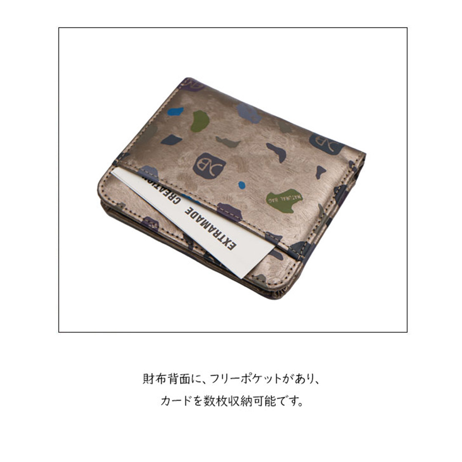 NATURALBAG ナチュラルバック NBランダム レディース 二つ折り財布