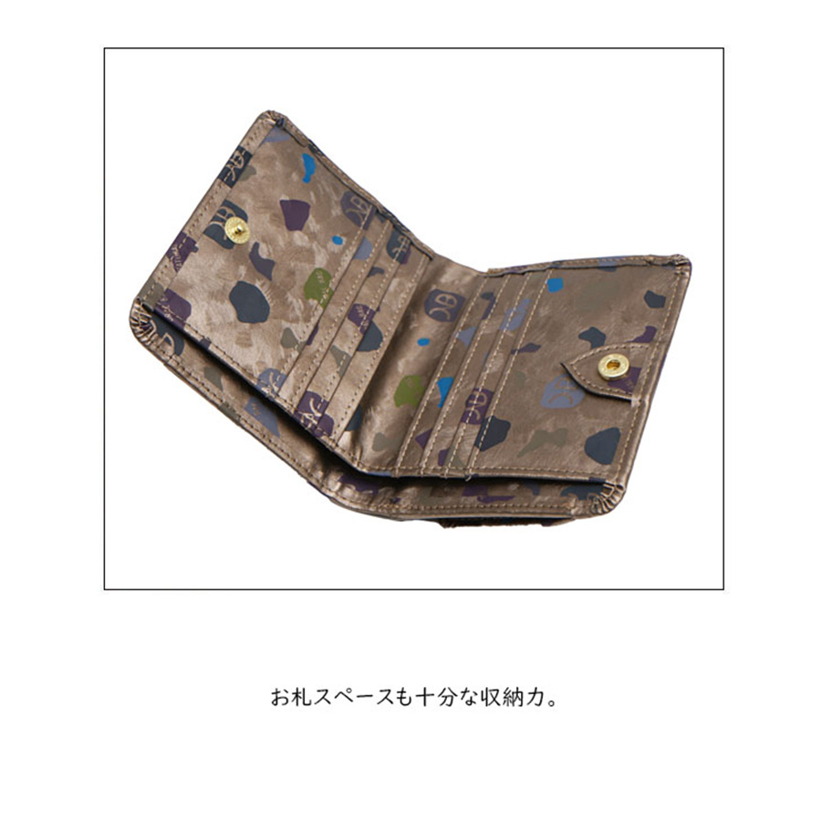 NATURALBAG ナチュラルバック NBランダム レディース 二つ折り財布