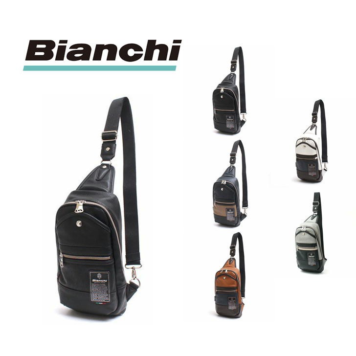 美品 Bianchi ビアンキ ボディバッグ ボディバッグ Bianchi ビアンキ ボディーバッグ ワンショルダー
