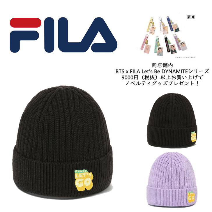 BTS x FILA Let's Be DYNAMITE Beanie フィラ ダイナマイト ビーニー