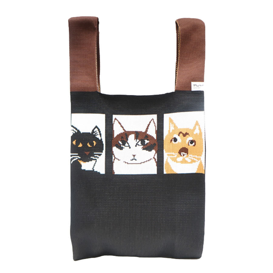 ニットバッグ マンハッタナーズ ハンドバッグ 鞄 かばん カバン 使い  