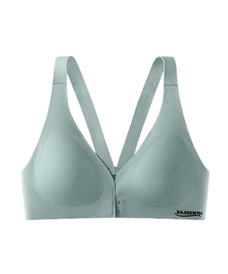 ブラ ブラジャー ノンワイヤー フロントホックブラ カップ付き