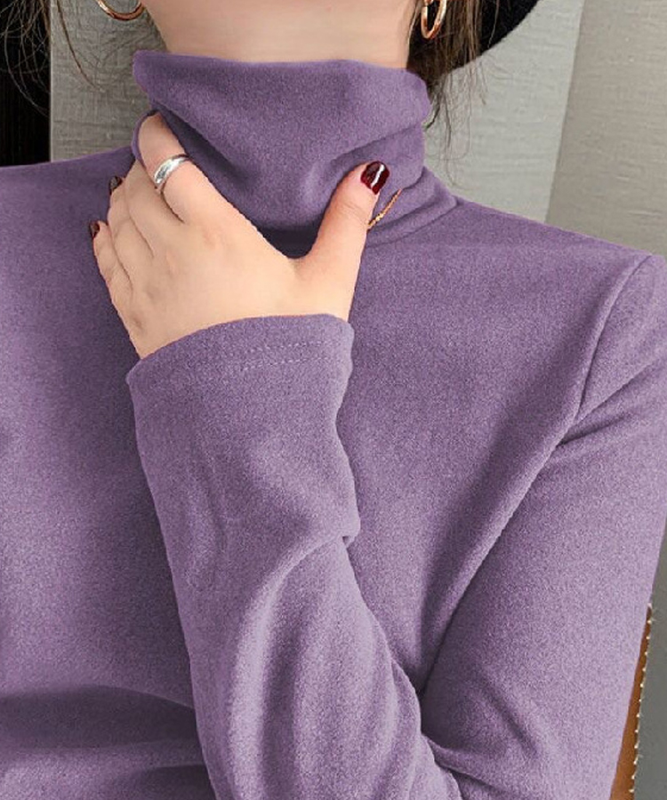 カットソー トップス レディース 長袖 tシャツ ハイネック