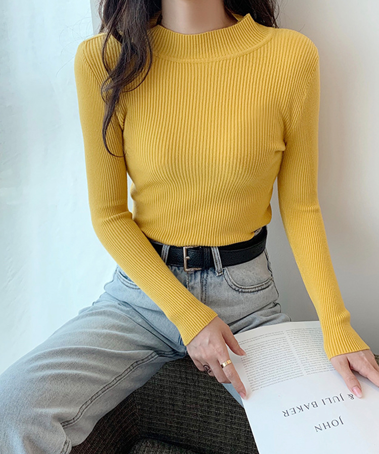 ニット カットソー 長袖 レディース トップス リブニット リブセーター クールネック インナー きれいめ おしゃれ 着痩せ 長袖Tシャツ ストレッチ スリム 爆買 |  | 11