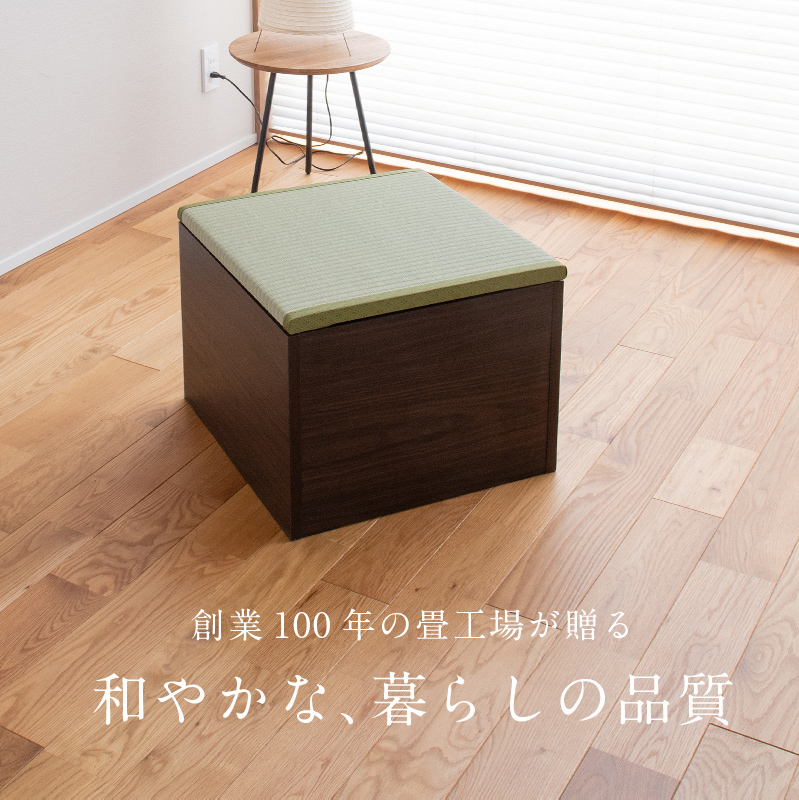 椅子 いす イス 畳 ベンチ 収納 ボックス 木製 椅子収納 1脚 50cm×50cm 日本製 国産 おしゃれ ベッド チェアー ダイニング リビング  プルーナ BOX型 1組 : 59571xx800fxxcxxs01 : 工場直販タタミのkouhin - 通販 - Yahoo!ショッピング