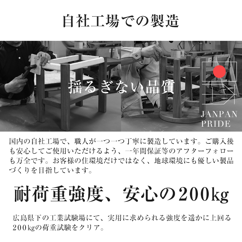 花台 木製 花瓶台 室内 国産杉材 無垢材 1台 日本製 プラントスタンド