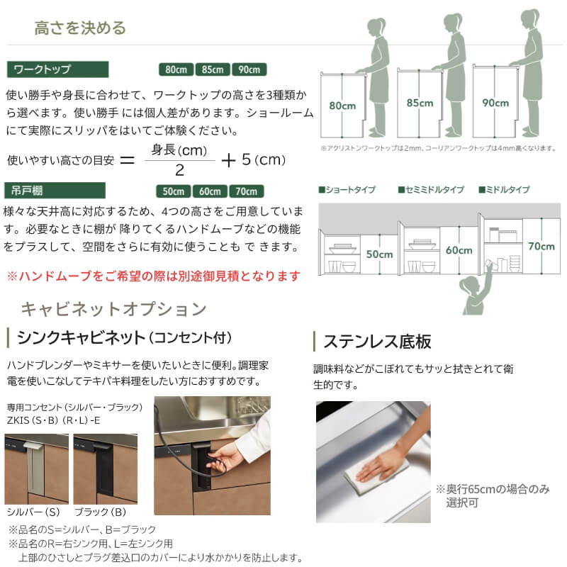 システムキッチン ラクエラ I型 W1800mm スライド収納プラン コンフォート TUシンク 2口コンロ 食洗機付 クリナップ 間口180 奥行き65cm 流し台 リフォーム | ラクエラ | 04