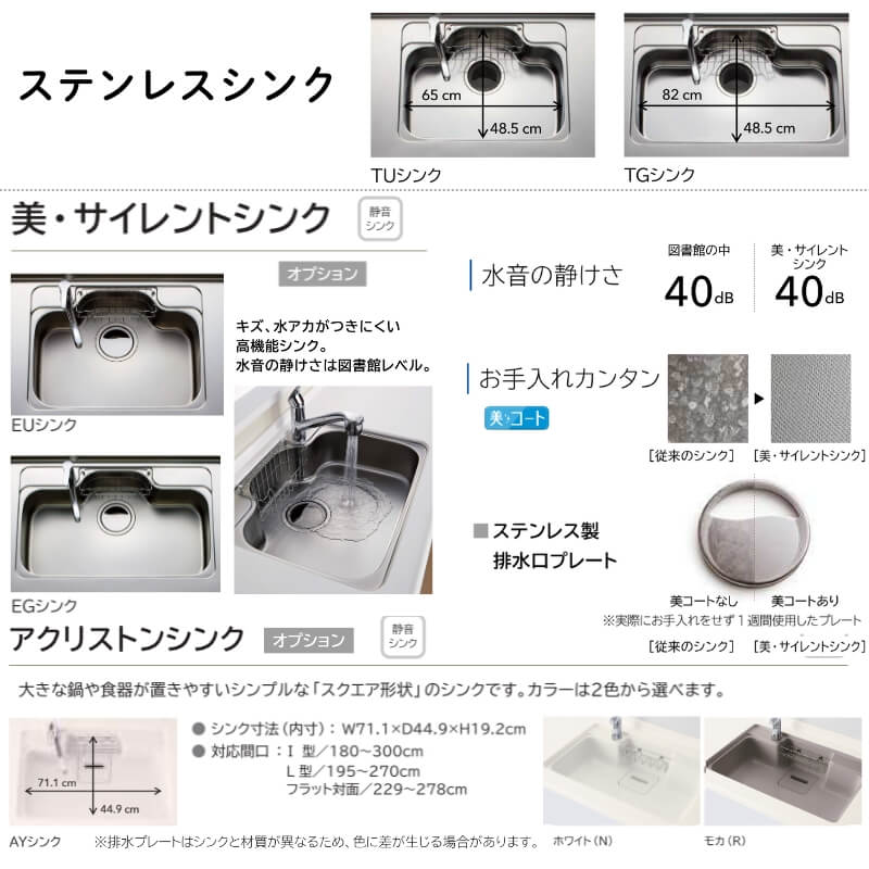 システムキッチン ラクエラ I型 W1800mm スライド収納プラン コンフォート TUシンク 2口コンロ 食洗機付 クリナップ 間口180 奥行き65cm 流し台 リフォーム | ラクエラ | 07