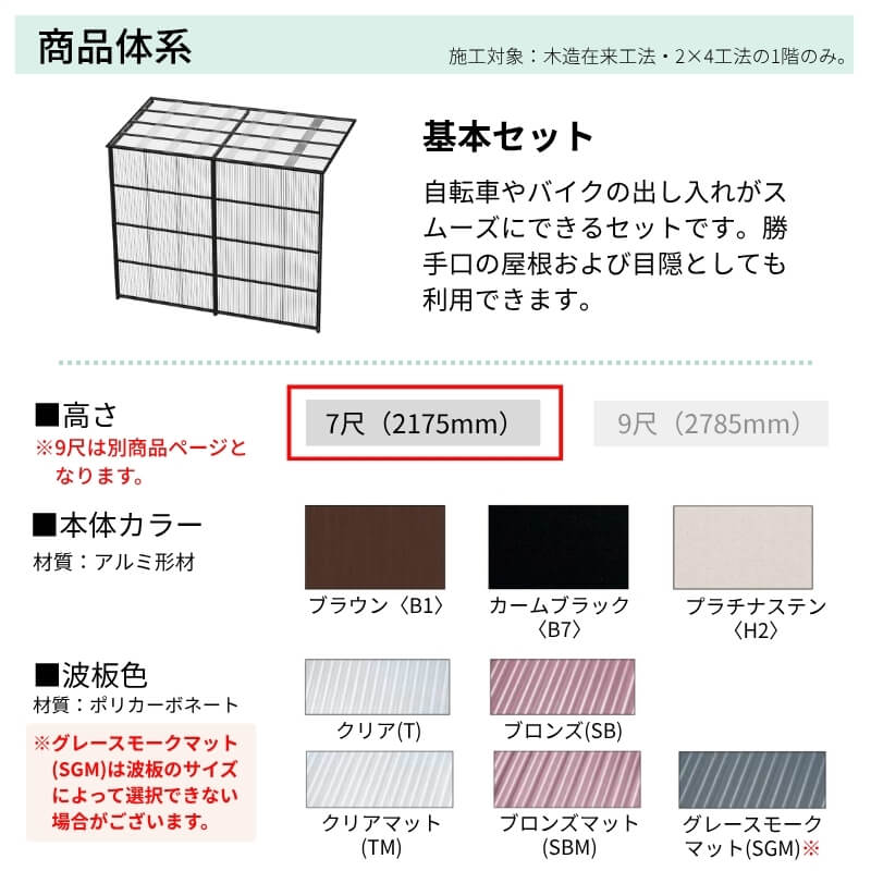 ストックヤードII YKKap 1815 1間×五尺 間口L1830×奥行D1445×高さH2175mm 基本セット 単体タイプ ykk 積雪50cm地域用 1500N/m2 物置