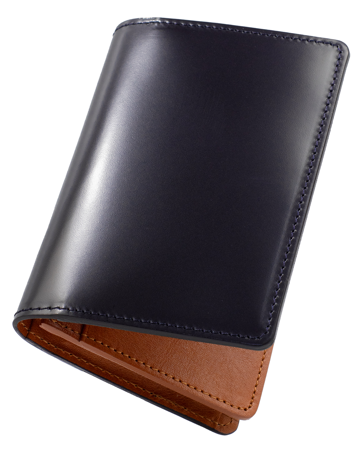 名刺入れ メンズ コードバン 日本製 名入れ 本革 50枚収納 大容量