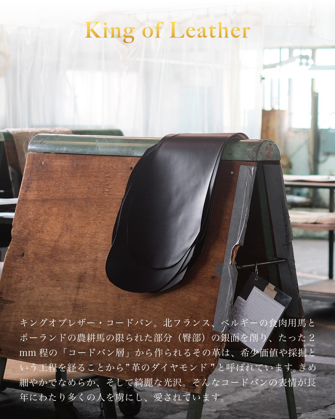 コードバン 財布 二つ折り 日本製 名入れ メンズ 革 本革 小銭入れ