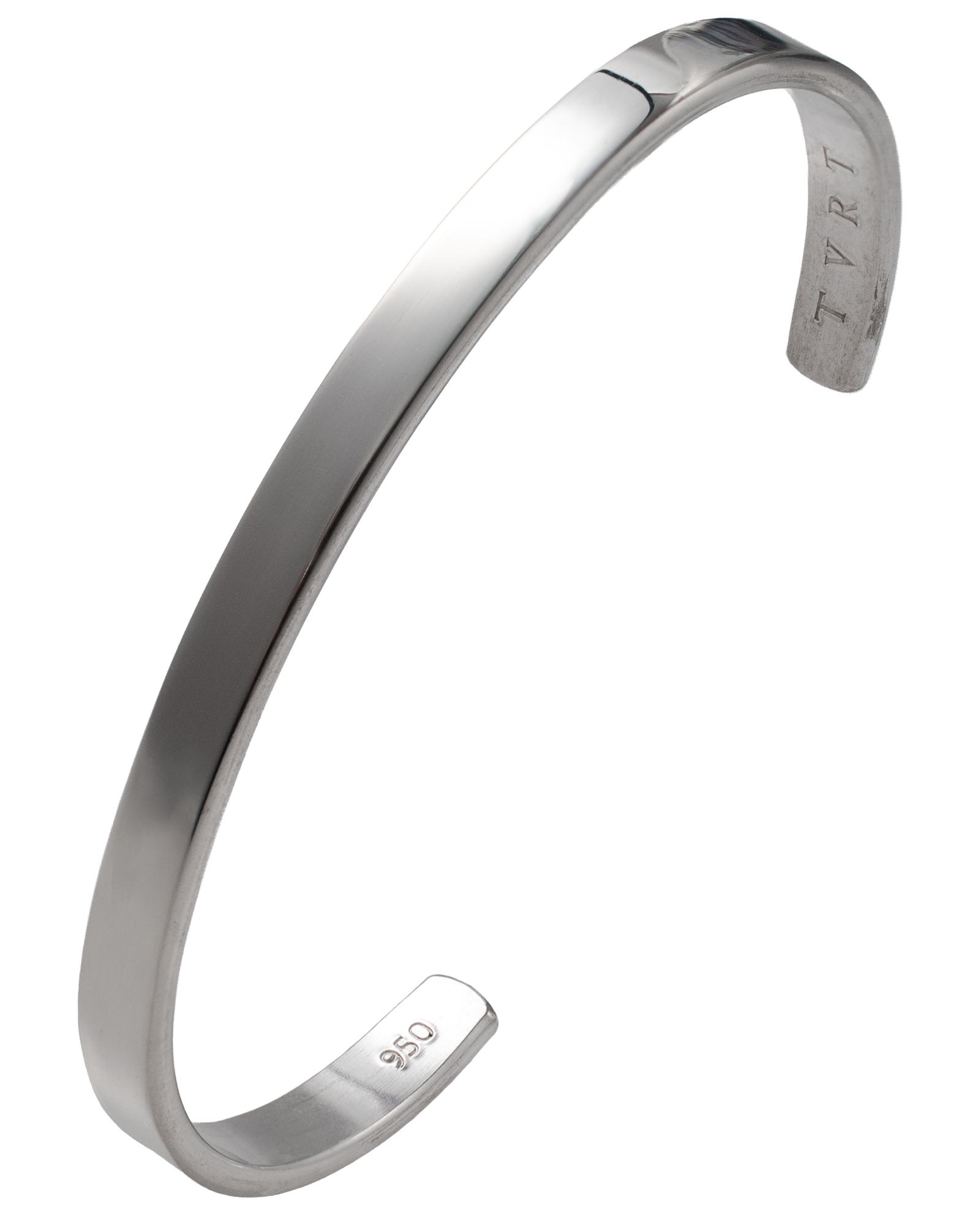 バングル メンズ シルバー 950 ブレスレット アクセサリー シンプル