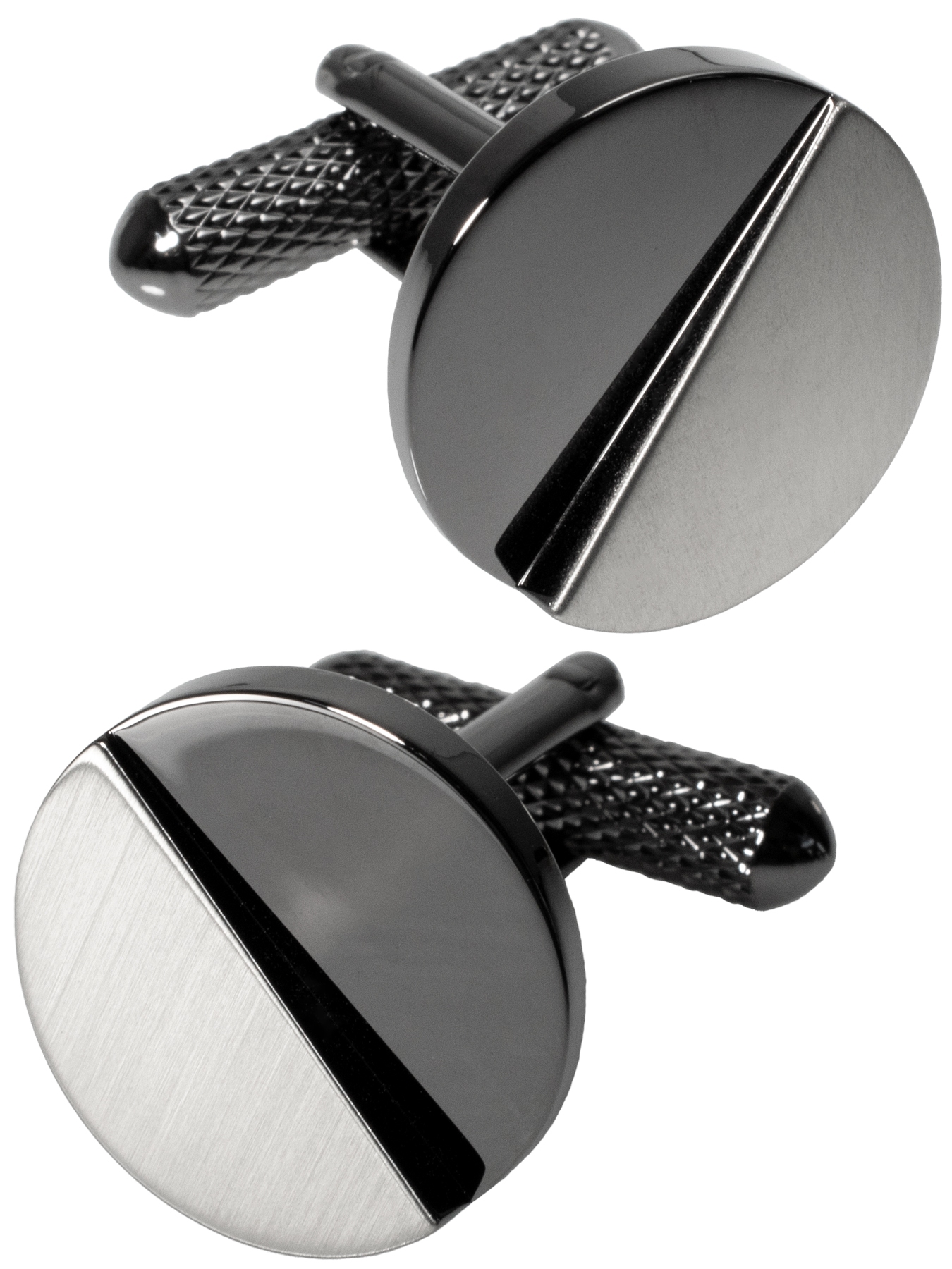 カフス メンズ カフリンクス 丸型 ジオメトリック カフスボタン