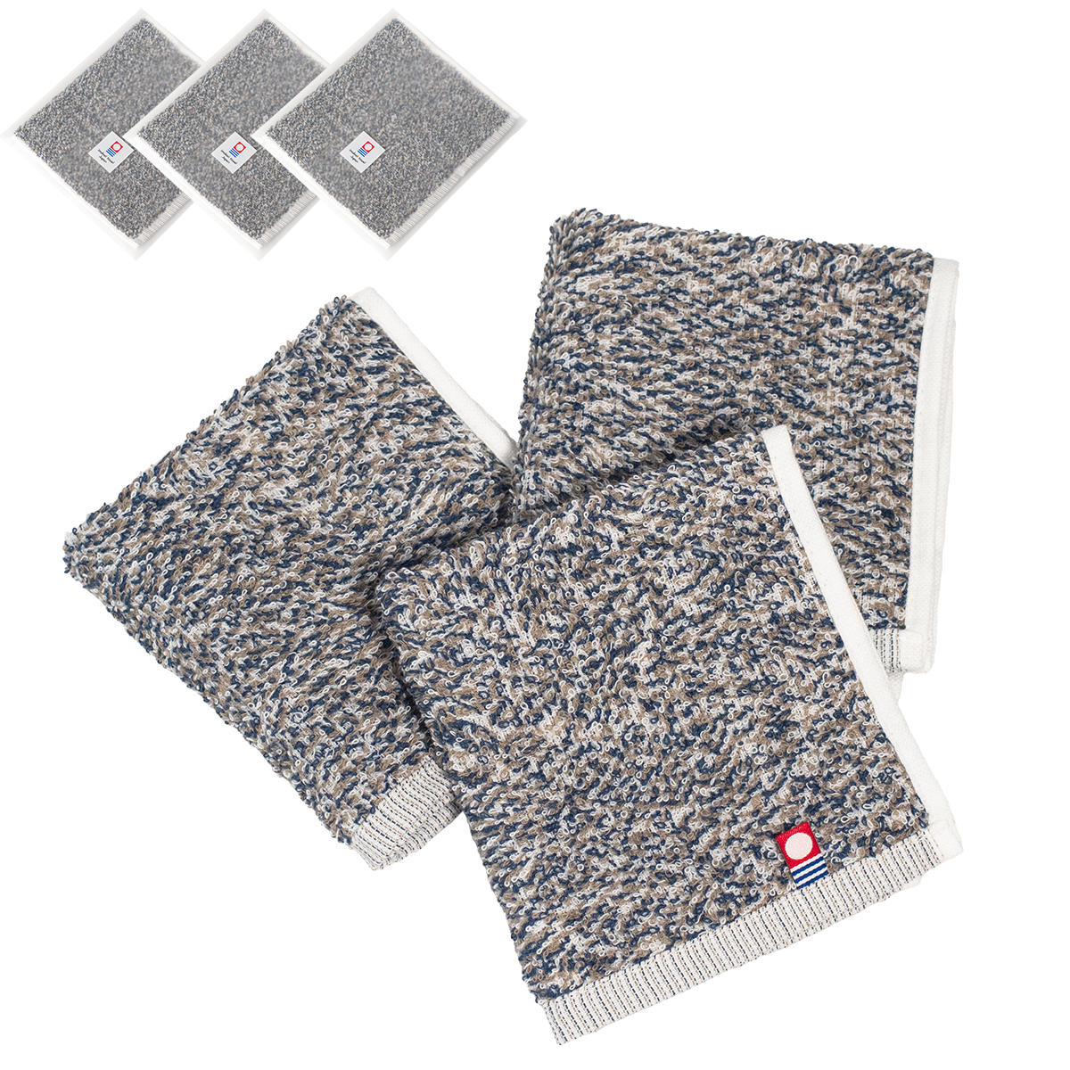 今治タオル（imabari towel） タオルハンカチ 今治 eco MIX 3枚セット