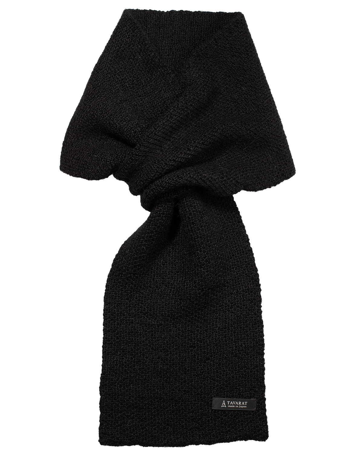 3秒マフラー アルパカ 100% メンズ 薄手 ミニマフラー 男性 日本製