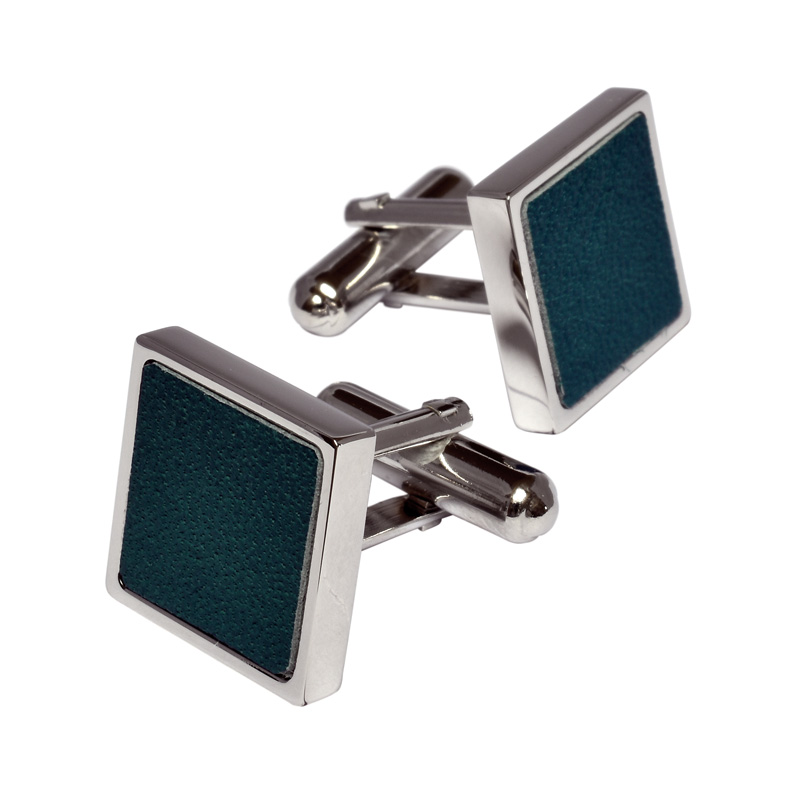 MONT BLANC シルバー ブルー カフスボタン y15473a.jpg