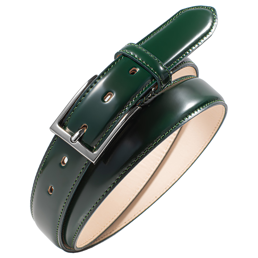 ベルト コードバン メンズ ビジネス 本革 国産 長さ調節可能 紳士