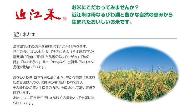 商品詳細 新米 令和5年産 特別栽培米 滋賀産 プレミアム コシヒカリ5kg