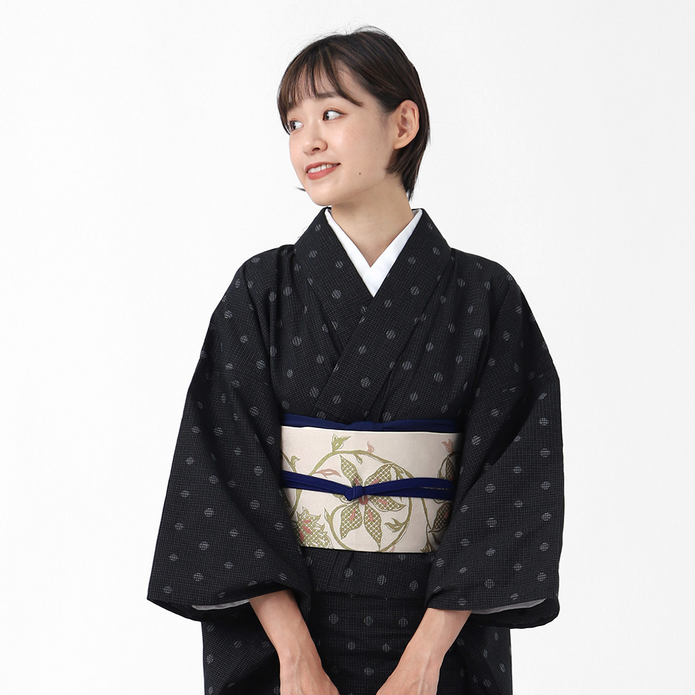 名古屋帯 新品 仕立て上がり カジュアル 日本製 松葉仕立て 全9色 おしゃれ かわいい 着物 送料...