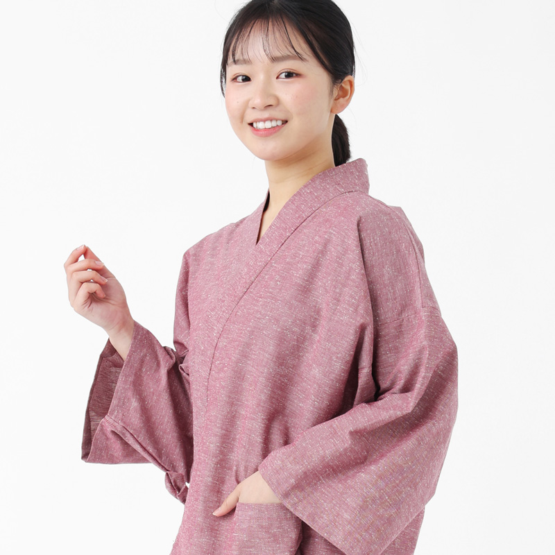 作務衣 女性 久留米織 おしゃれ レディース 部屋着 綿 BOTAN M L 和装 ギフト プレゼント 通年 夏 冬 洗える パジャマ 旅館 | BOTAN | 09