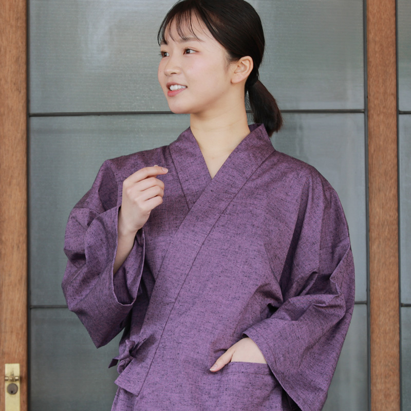 作務衣 女性 久留米織 おしゃれ レディース 部屋着 綿 BOTAN M L 和装 ギフト プレゼント 通年 夏 冬 洗える パジャマ 旅館 | BOTAN | 11